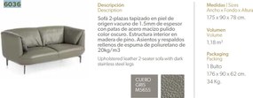 Canapea 2 locuri eleganta, design italian Marylin AC-KF2020-2P-M5655