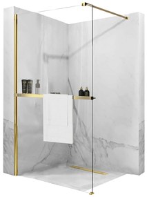 Umeraș pentru prosoape EVO GOLD poliță pentru pereți de duș