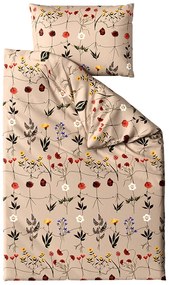 Lenjerie de pat din microplush HERBAR bej Dimensiune lenjerie de pat: 70 x 90 cm | 140 x 200 cm