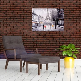 Tablou - Pictură în ulei, Paris (70x50 cm)