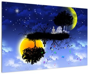 Tablou - Reflecția echilbrului (90x60 cm)