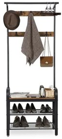 Cuier de podea NAVOR, maro/negru