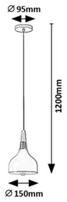 Lustră pe cablu Rabalux 72135 DRUSILLA 1xE27/40W/230V