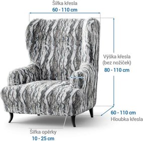 Gaico Huse bielastice OCEANO NOU gri-albăstrui fotoliu clasic (l. 60 - 110 cm)