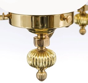 Lustra suspendata eleganta stil clasic Nostalgie 4L alama lucios/opal