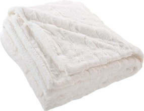 Pătură moale din blană artificială, NATURAL.