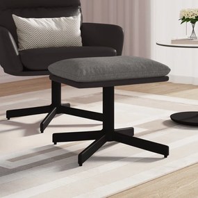341644 vidaXL Taburet, gri deschis, 60x60x36 cm, textil și piele ecologică