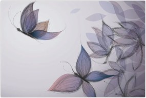 Tablou - Fluturi desenați (90x60 cm)