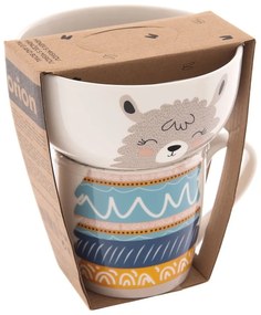 Set cană și bol 2 buc. din porțelan 350 ml – Orion