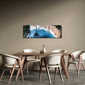 Tablou cu plaja Nusa Penida, Indonesia (cu ceas) (90x30 cm)