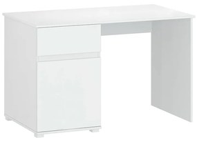 Birou PC 1D1S / 120, alb lucios, LINDY