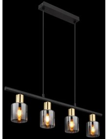 Lustră pe cablu Globo 54310-4H HOLLSY 4xE14/25W/230V