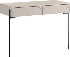 Masa de toaletă cu două sertare Sonatia 100 cm - cașmir