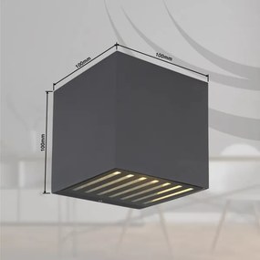 Globo 34156 - Aplică de perete pentru exterior LED ILLI LED/6W/230V IP54 antracit
