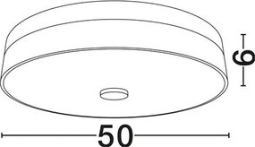 Plafoniera LED design decorativ SERITA D-50cm