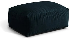 Taburet modular albastru închis cu tapițerie din catifea Martina – Micadoni