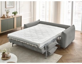 Canapea gri extensibilă 234 cm Ernest – Bobochic Paris