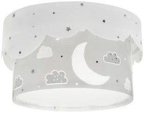 Plafonieră pentru copii MOON 2xE27/60W/230V gri Dalber 61236E