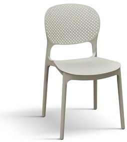 SCAUN PERLA -POLIPROPILENA-HORECA - BEJ TAUPE
