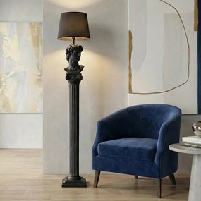Lampa de podea coloana canelata si bust DAVID 120cm