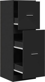 vidaXL Dulap de farmacie, negru, 40x41x118 cm, lemn prelucrat