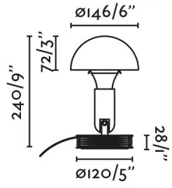 Lampă de masă cu clemă FARO 56102 2 în 1 BELA 1xE27/15W/230V albastru