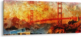 Tablou - Golden Gate, SanFrancisco, California (120x50 cm)