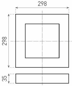 Plafonieră LED FENIX LED/24W/230V 3800K 29,8 cm