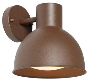Lampă de perete exterioară industrială maro ruginit rotundă IP44 - Natas
