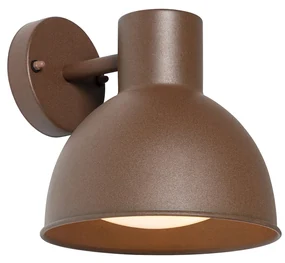 Lampă de perete exterioară industrială maro ruginit rotundă IP44 - Natas