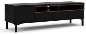 Comodă TV neagră 156x48x48 cm Roomers – Tvilum
