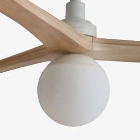 Lustra cu Ventilator smart sistem TUYA si telecomanda KLIM M 125cm, alb/ pin