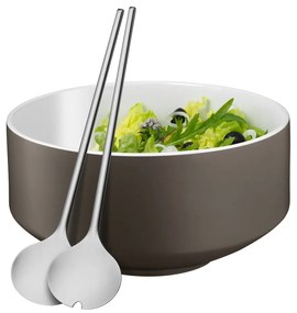 Set boluri salată și lingură WMF Cromargan® Moto, ⌀ 13 cm