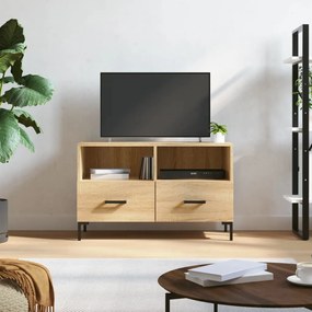 vidaXL Comodă TV, stejar sonoma, 80x36x50 cm, lemn prelucrat