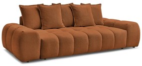 Canapea teracotă cu tapițerie din chenille 278 cm Everest – Bobochic Paris