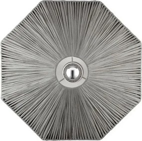Aplica de perete cu design texturat ELVIO gri 45cm