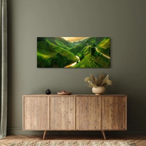 Tablou - Terase de orez Mu Cang Chai (120x50 cm)
