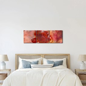 Tablou - Profilul feței feminine (cu ceas) (90x30 cm)