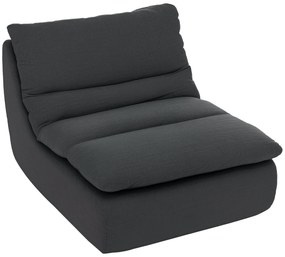 HOMCOM Fotoliu de podea din spumă, chaise-longue, fotoliu de lounge pentru living, dormitor, gri | Aosom Romania