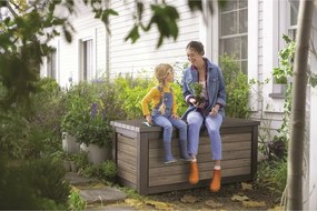 Keter cutie de depozitare pentru grădină Deco 630l, maro deschis