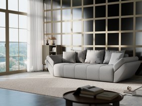 Canapea extensibilă dumonde cu ladă de depozitare si sezut confortabil din spuma high-density, Berlin Enjoy Grey 250x100 cm