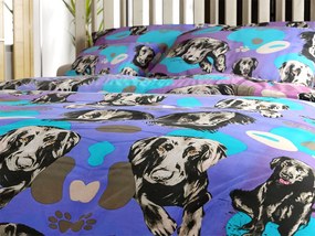 Lenjerie de pat din bumbac ARTEMIS roz-mov, 100% bumbac Dimensiune lenjerie de pat: 2 buc 70 x 90 cm | 200 x 220 cm