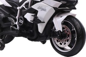 Motocicleta Electrica cu Acumulator Pentru Copii NOVOKIDS™ Ninja Premium Motocross, Viteza din maner, 3-8 ani, Max 30 kg, Cu Melodii si Lumini LED,