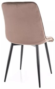 Scaun Chic velvet cappuccino Blu38