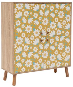 Mobilier pentru hol Maluxe Posy (Stejar sonoma + Piatră). 1089076