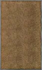 vidaXL Covoraș de ușă lavabil, maro, 90x150 cm