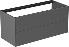 Dulap baza suspendat Ideal Standard Atelier Conca antracit mat 2 sertare 120 cm