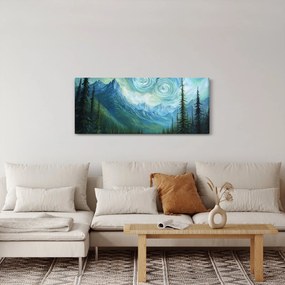 Tablou - Peisaj cu o adiere din Van Gogh (120x50 cm)
