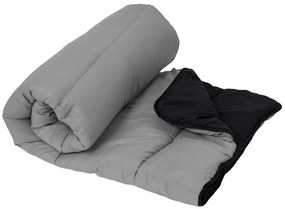 Patura usoara pentru toate anotimpurile 140x200 cm din fibra goala, neagra