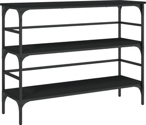 vidaXL Măsuță consolă, negru, 100x32x75 cm, lemn compozit